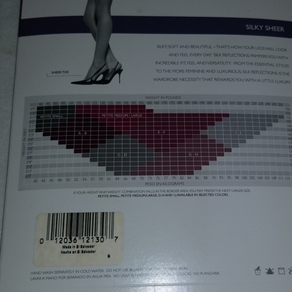 Hanes Silk Reflections Control top Sandalfoot - Picture 4 of 4